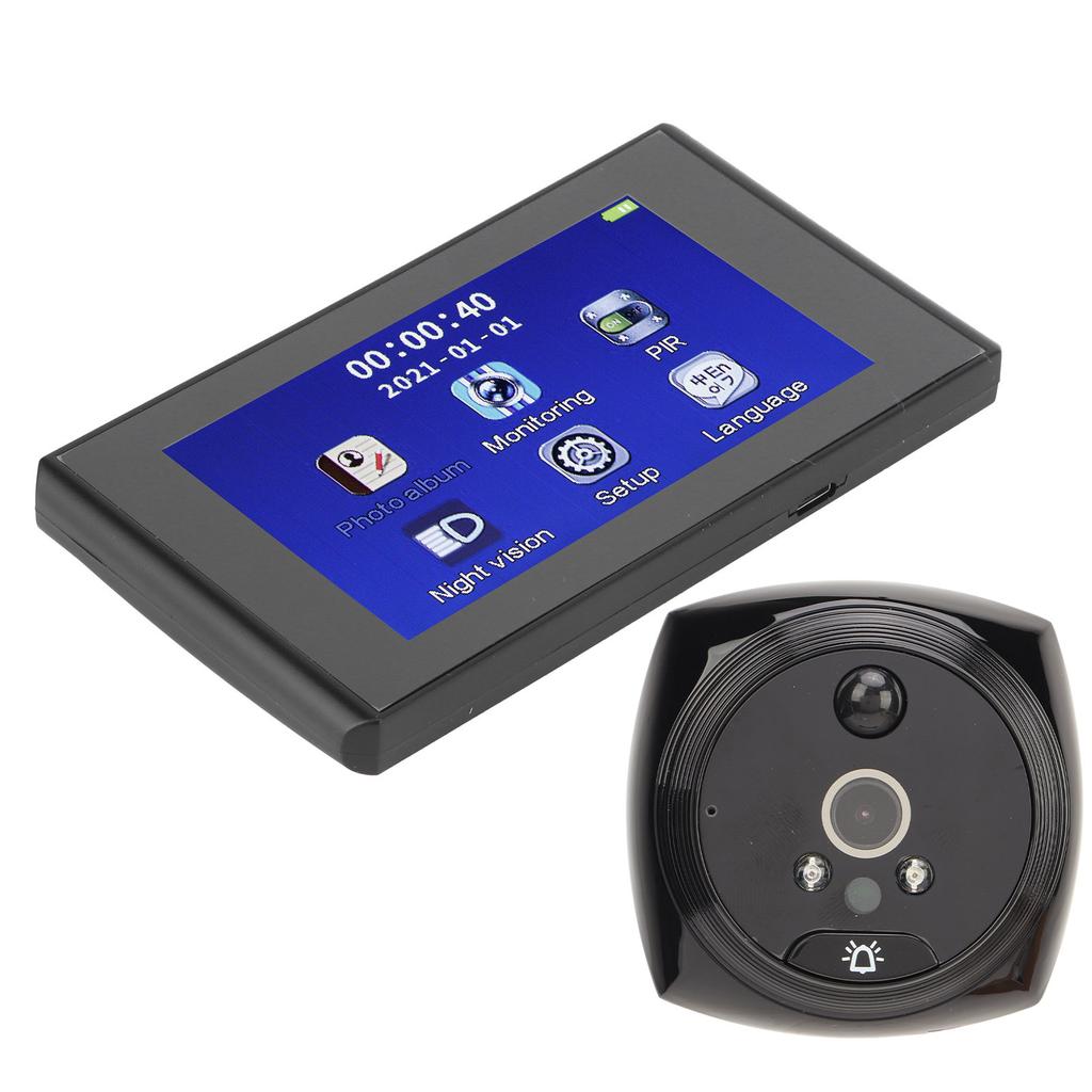 Video Doorbell 4.5in HD Intelligent Electronic Camera Door Viewer with Motion Detection