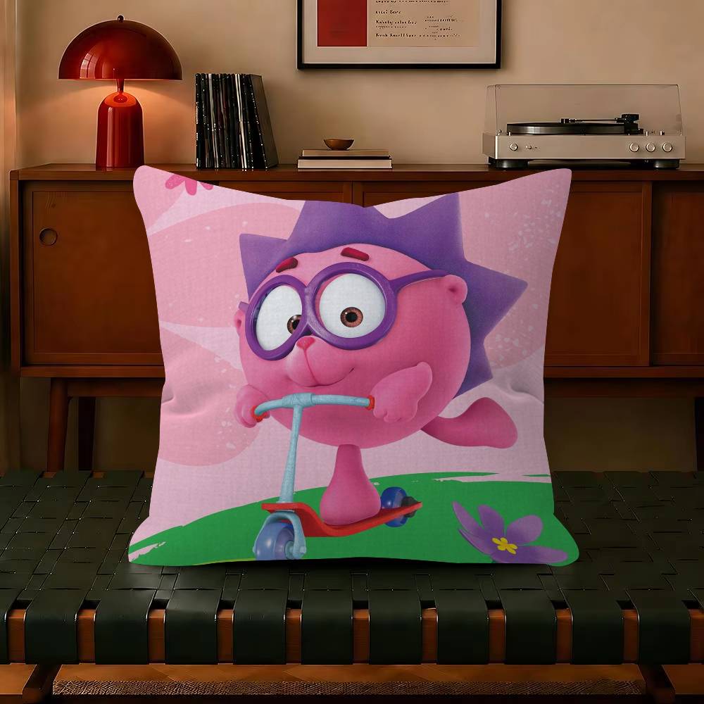 Süß lustig Cartoon kikoRiki Smeshariki Chiko Rechteckig Dekorativ Zimmer Kissenbezug Heimdeko Schlafzimmer Sofa Bett Kissenbezug x