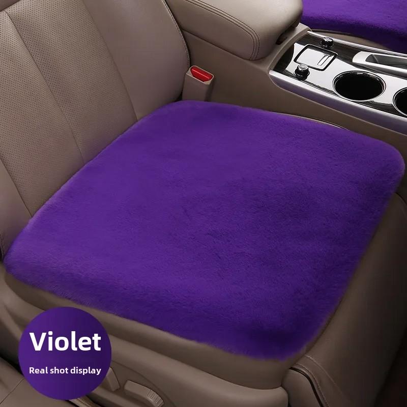 Sheepskin Car Seat Cushion Seat Covers Universal Fur Car Seat Cushion Winter Warm Car Seat Cover Automobile Interior Accessory