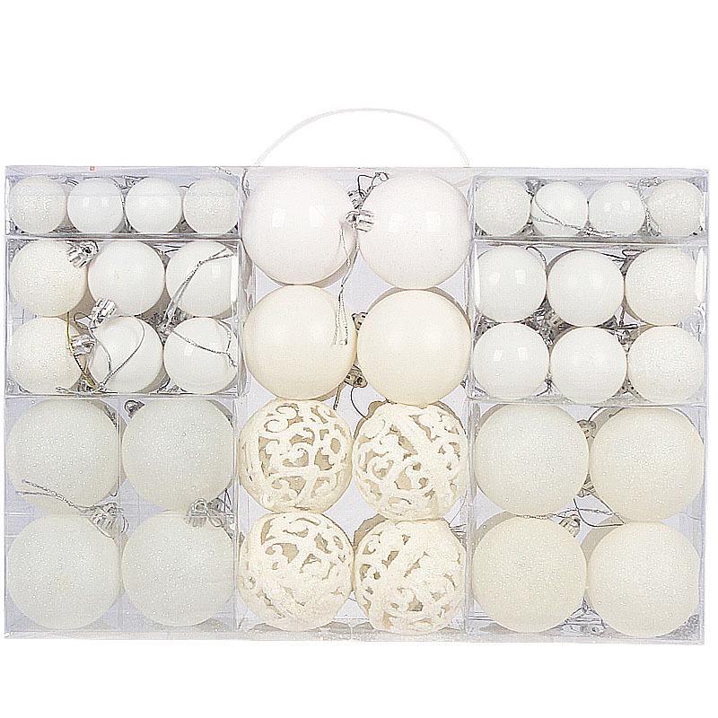 

100pcs Painted Christmas Ball Ornament Set for Holiday Decor