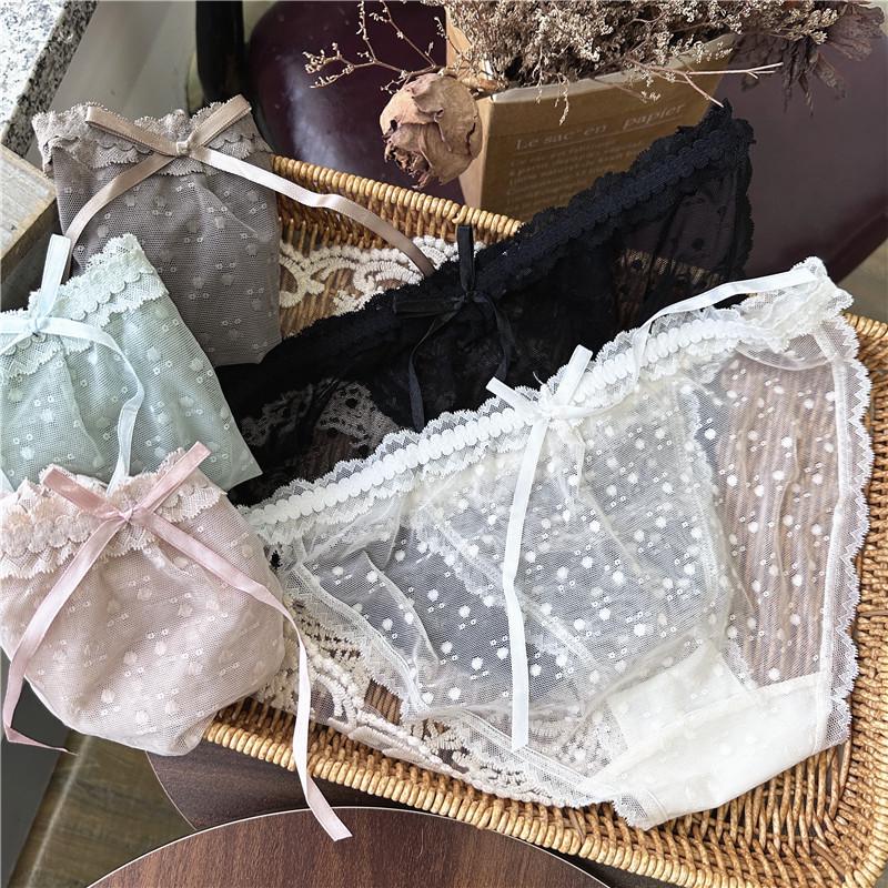 Clearance Ice Silk Lace Low-Rise Women's Panties