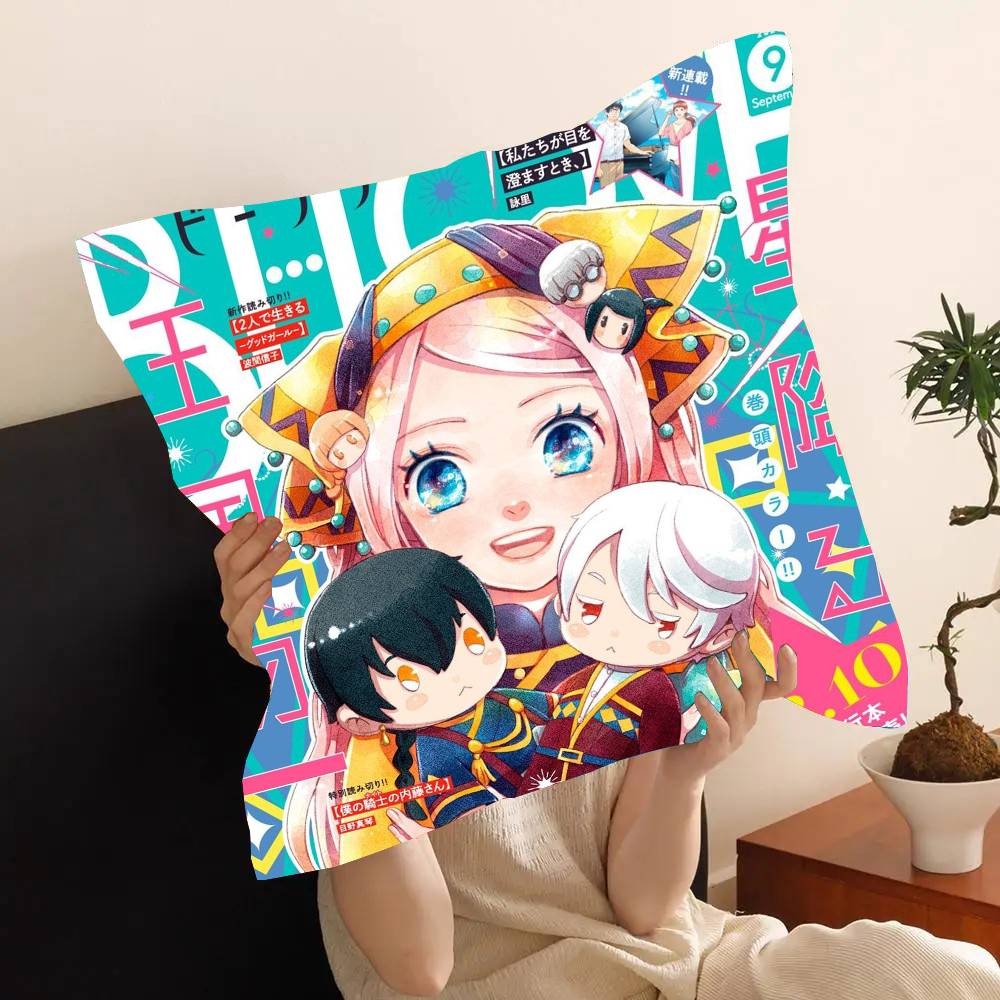 Anime Nina The Starry Bride Pillow Case Fashion Square Pillowcase Bedroom Sofa Room Ins Decoration Leisure