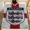 1PC England National Football Team Patterned Flannel Blanket Suitable For All Seasons for Home Decor Warmth and Comfort Gifts Holiday Present