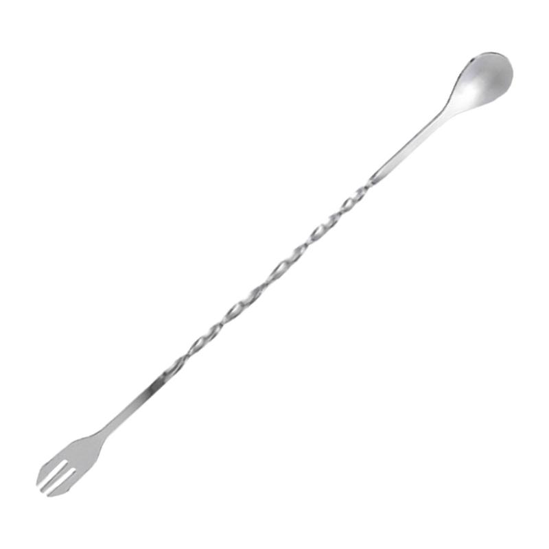 

Premium 304 Stainless Steel Stirring Spoon Double Ended Design Smooth Polished Front For Coffee Cocktails Dessert