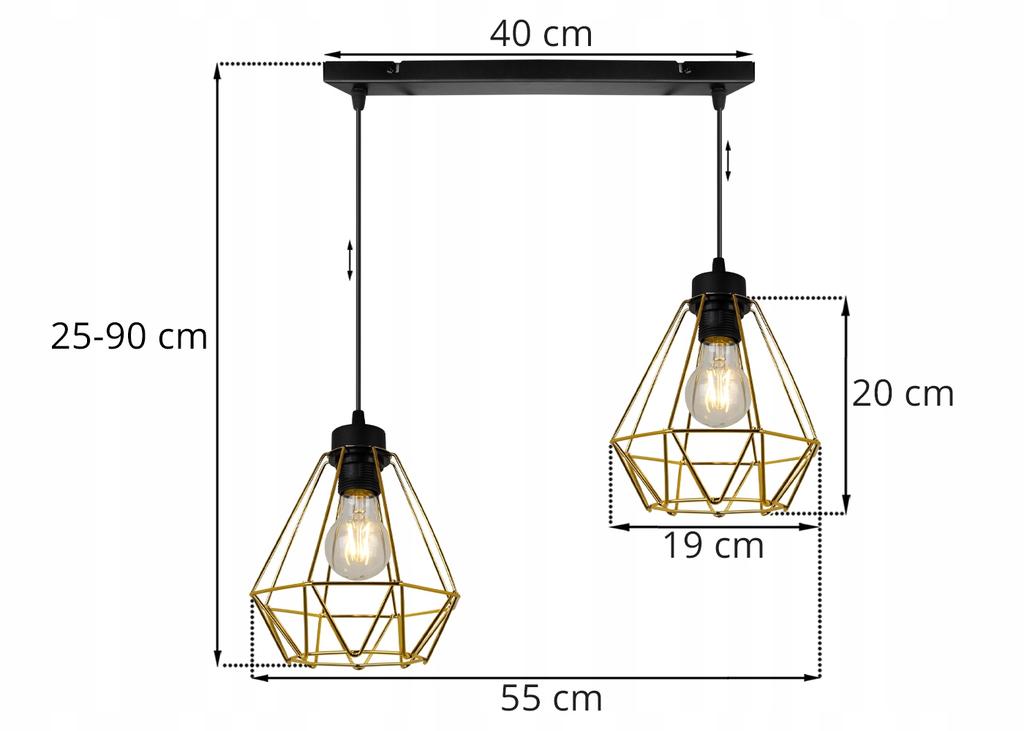 MODERN ELEGANT HANGING LAMP METAL LAMPSHADE