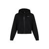 Kurze Fleece-Kapuzenjacke Damenjacken Schwarz CK1506-010