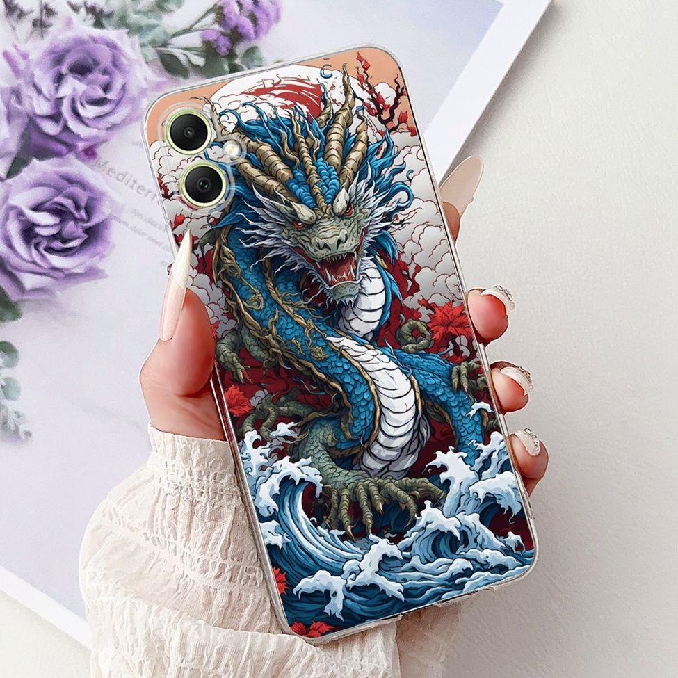 For Samsung A05 Case Clear Cute Cat Fashion Flowers Cool Painted Back Cover For Samsung Galaxy A05 Phone Case SM-A055F SM-A055M
