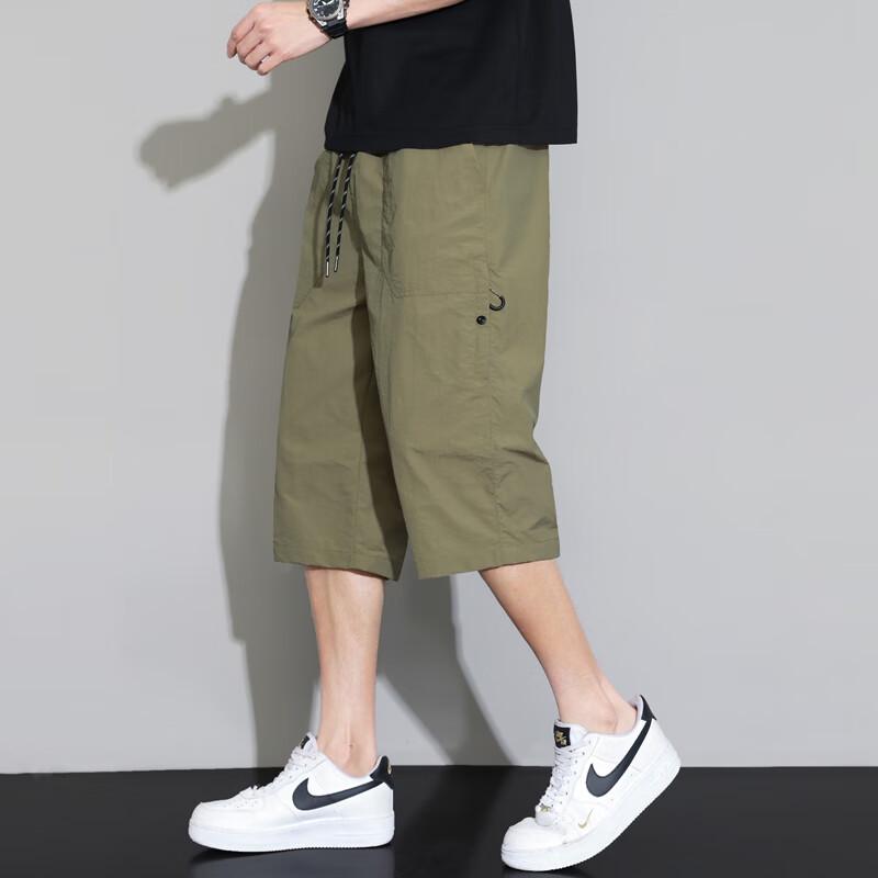 Men's Summer Multi-Pocket Cargo Capri Pants