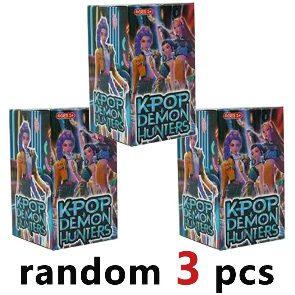 Hto Anime Demon Hunters blind box Demon Hunters Rumi Mira Zoey Tiger Toy Desk Decoration Statues Ornament Kid Christmas Gifts