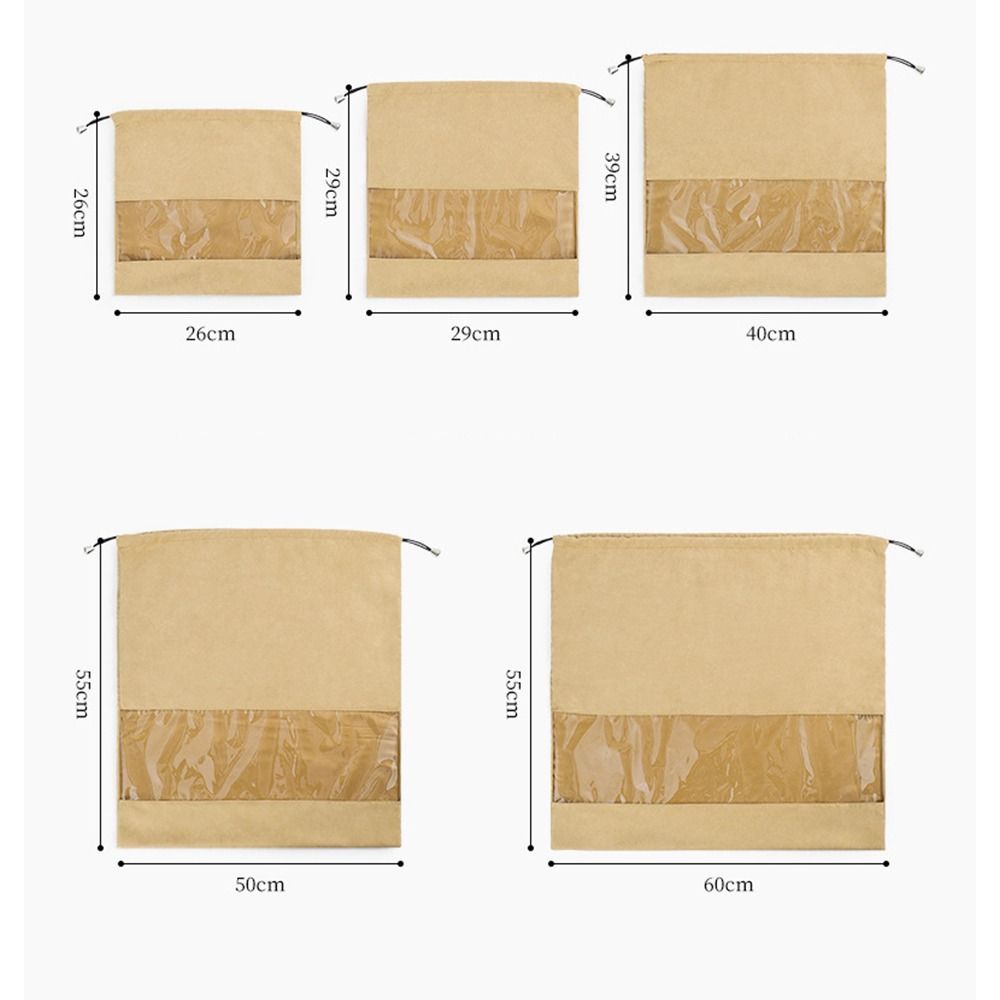 Visualisierungsfenster Handtasche Staubdichte Tasche Große Kapazität Ledertasche Aufbewahrungstasche