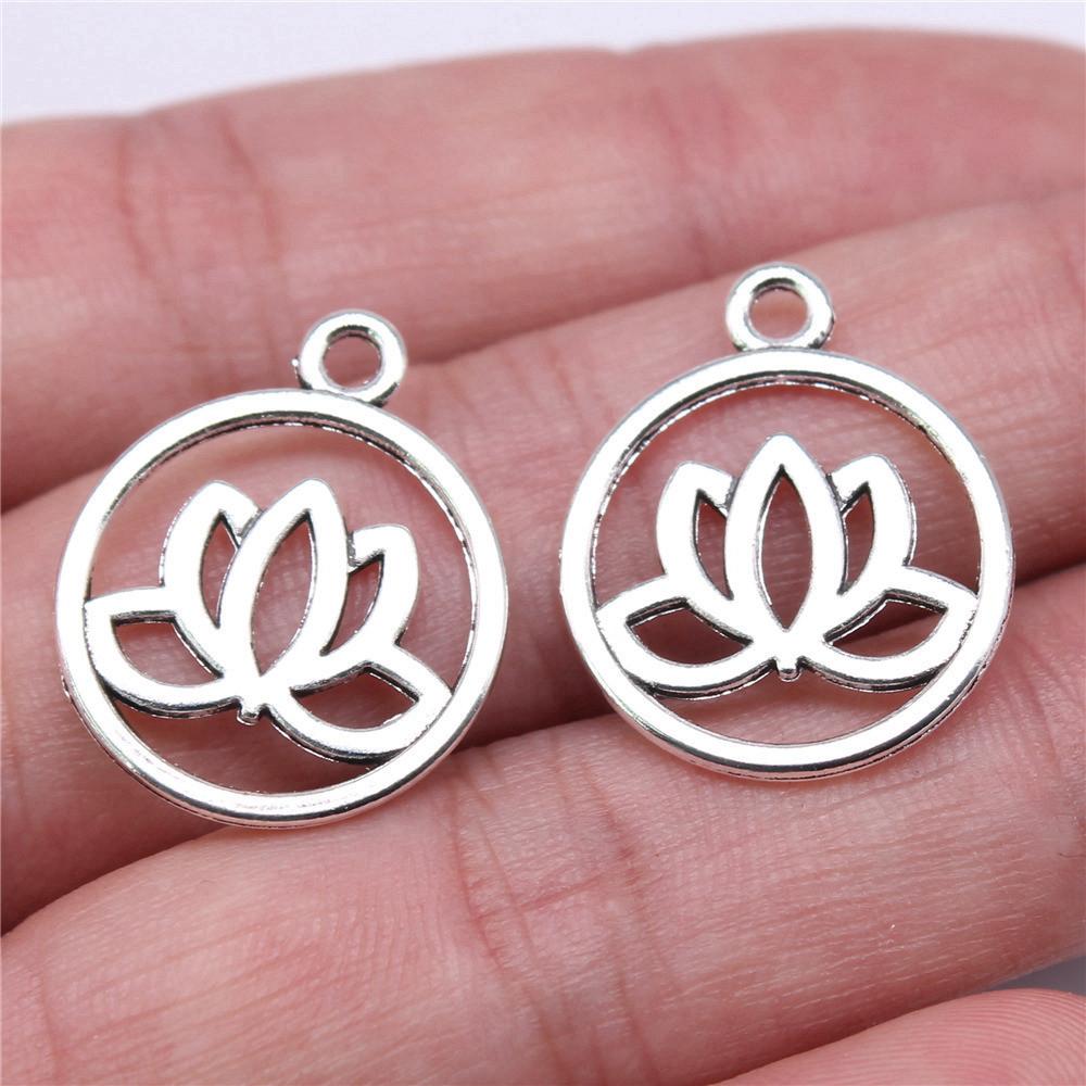 Rose Lotus Charms Pendant Boys Jewellery Bulk Cool Things