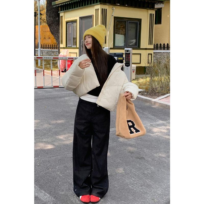 New Autumn and Winter Simple Short Cotton-padded Jacket Women's Western Style Loose Padded Coat