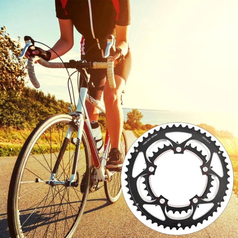 Angrenaj Dublu pentru Bicicletă de Șosea Manivele Ciclism Multifuncționale Dinți Largi pentru Călătorii pe Distanțe Lungi