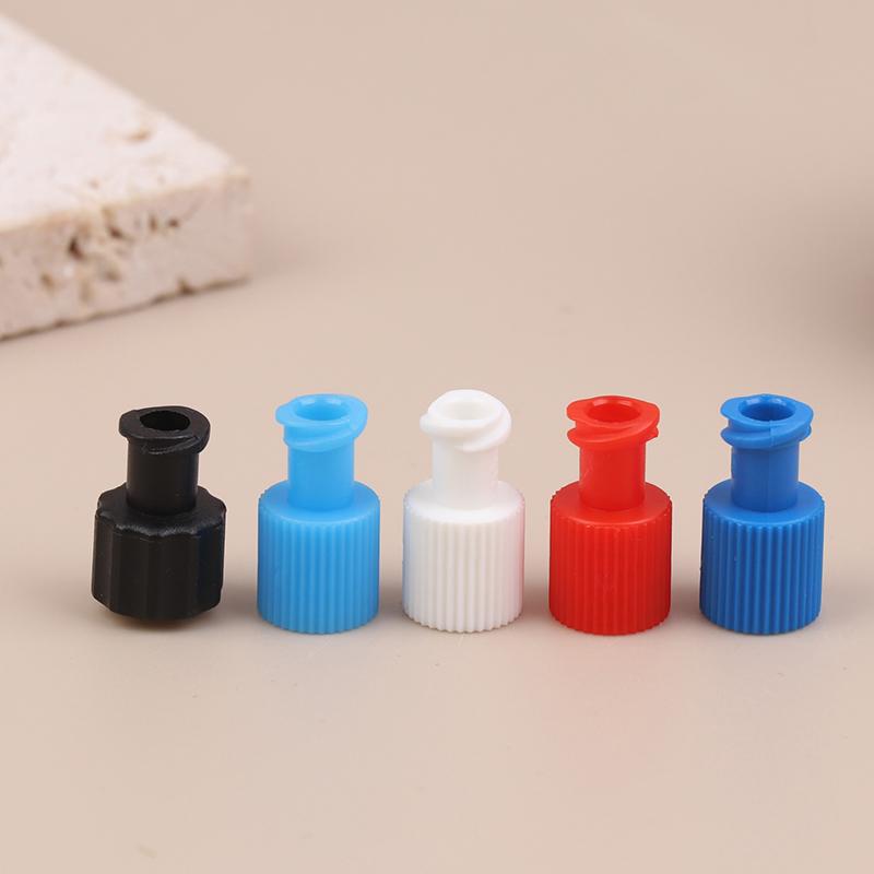 10Pcs Pp Male Female Luer Lock Integrated Plug Adapter Air Valve Pipe Dispensing Glue Syringe Barrel Fitting Connector End Caps