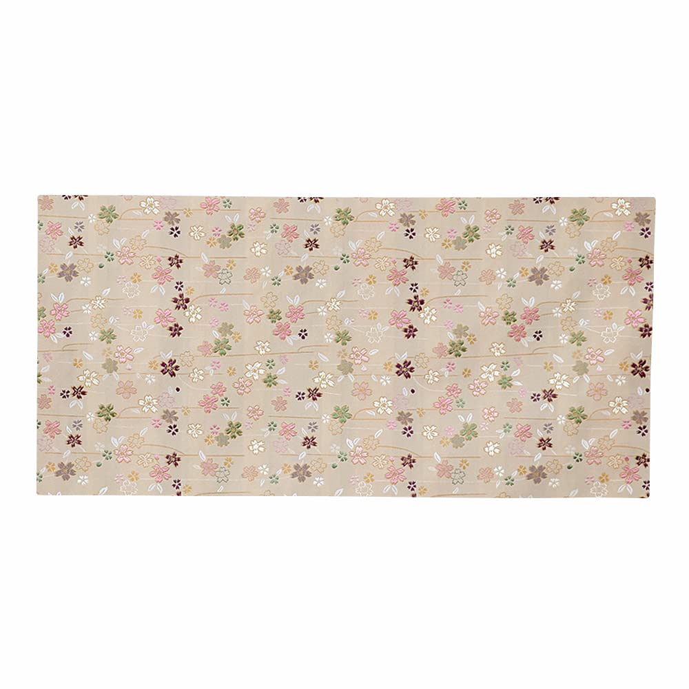 

Огнестойкий золотой парчовый коврик для стола (узор цветущей сакуры), 29см x 59см, 003. Бело-коричневый