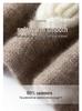 Unisex 100% Cashmere Camellia Flower Neck Warmer Scarf