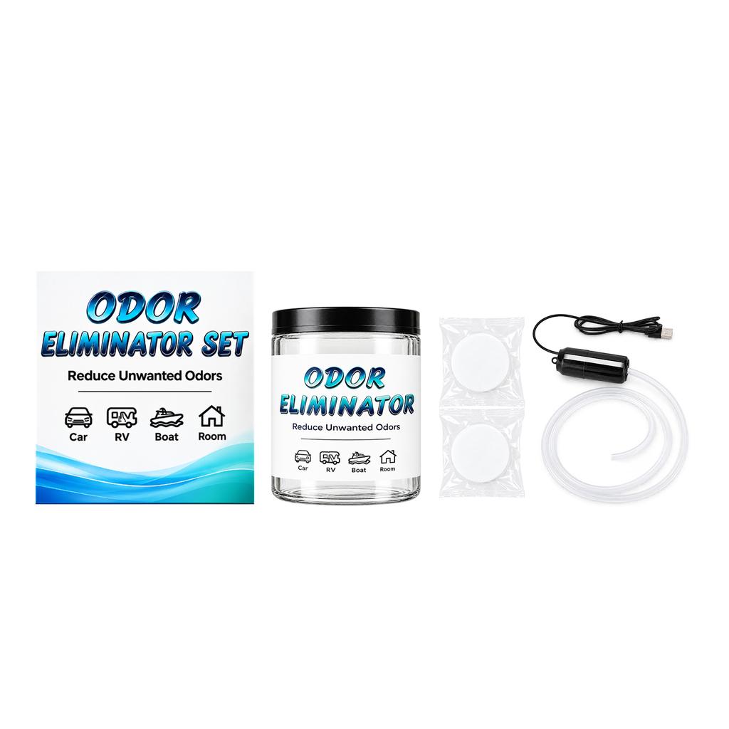 Odor Eliminator Kit: Suitable for various scenarios, deeply penetrates, is portable, lightweight, and easy to use