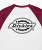 DICKIES Bag Mono Logo Waffle Raglan Long Sleeve Red