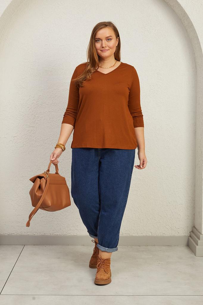 Tricou Stil Femei Mărime Mare Tricou Cu Detaliu Dantelă Pe Spate