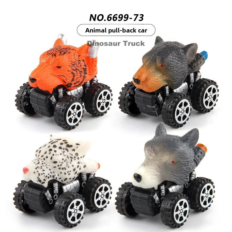 Childrens Cartoon Dinosaur Pull Back Cars With Offroad Action For Kids Play And Development
