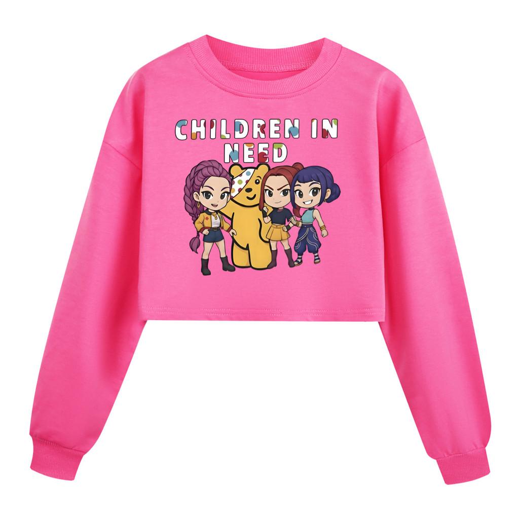 

5103 Kids Girls Rumi Zoey Mira Printed Casual Long Sleeves Round Neck Sweatshirt Top 170cm рожевий червоний колір