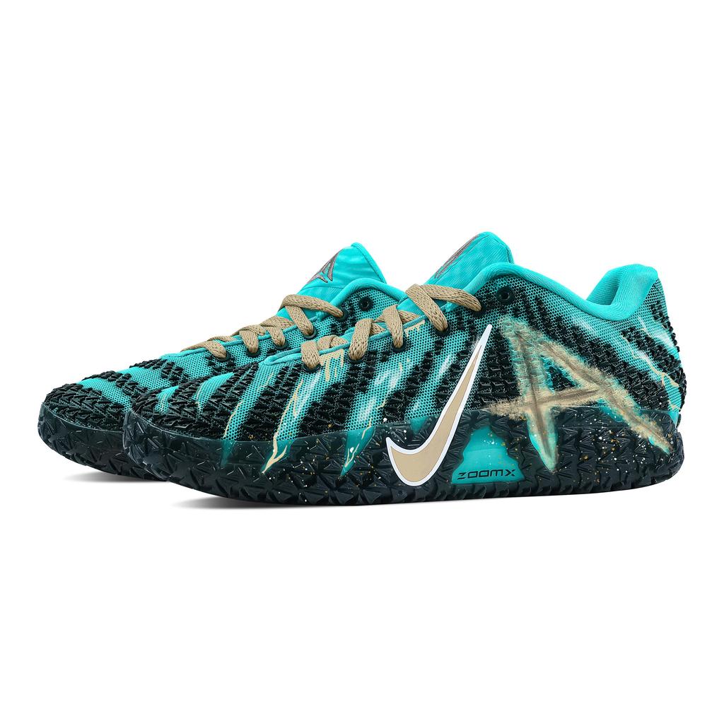 Nike Ja Morant 3 Mint Cheeses, Heart Box Rebound Grip Low Top Basketball Shoes Men's Light Gold HF2794-300(Team529--)