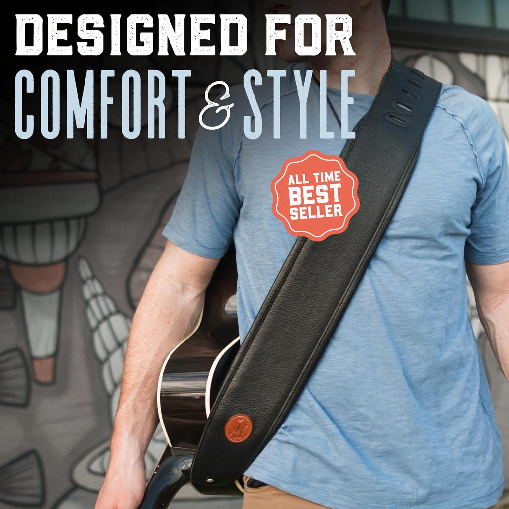 Guitar Strap LEVY'S MSS2-4-BLK