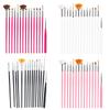 Professional Nail Art Brushes And Dotting Tools Set 15Pcs For Gel Nails UV Gel Designs Comfortable and Practical Handle
