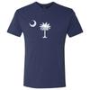 South Carolina Flag State Pride Premium Triblend Mens T-Shirt - Vintage Navy