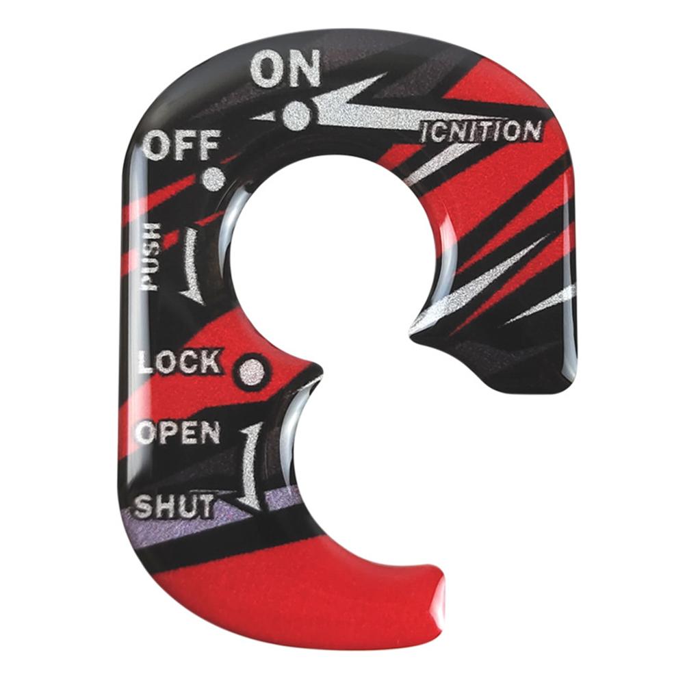 Motorcycle 3D PVC Ignition Switch Key Lock Cover Motorbike Accessories