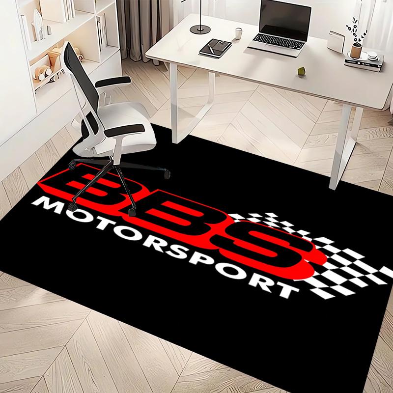 Car B-BBS Print Area Rug - Soft,Washable Non-Slip Indoor Mat,Living Room,Home Office Decorative Rug