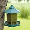 Hanging Wild Bird Feeder Waterproof Gazebo Outdoor Container With Hang Rope Feeding House Type Bird Feeder Aves Decorations
