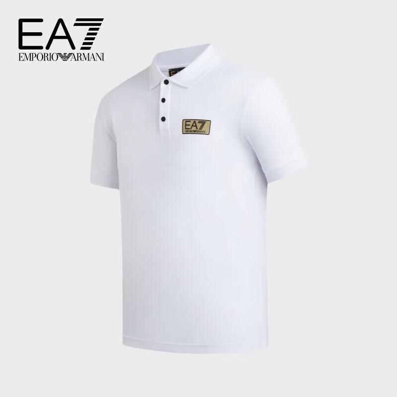 Armani EA7 Men's Logo Patch Polo Shirt