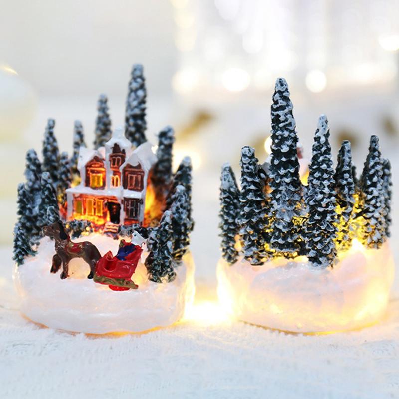 

Christmas Decorations LED Night Lights Luminous Micro Landscape House Children s Creative Gift Christmas New Year Ornaments