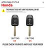Leather Smart Key Bag Car Remote Key Case Cover Shell Protector For Honda Accord CIVIC CRV Jazz HR-V HRV 2013 2014 2015 2016 IC4