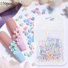 150pcs 3D Nail Art Charm Decoration Nail Rhinestones Acrylic Petals Nail Art Decorations Kit for DIY Nail Accessories