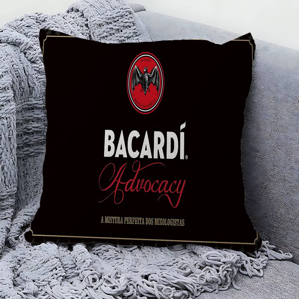 B-Bacardi Rum Vampier Vleermuis Kussensloop Decoratief Kussen Bank Huisdecoratie Hoes Kussenslopen