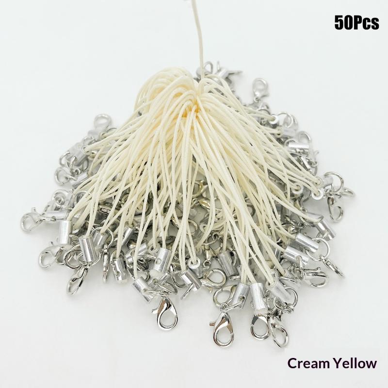 50Pcs Polyester Cord Lobster Clasp Cell Phone Lanyard Cords For Keychain Crafts Handmade Phone Rope Toys Diy Jewelry Making