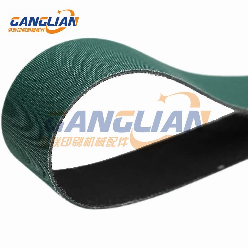 30 Meters Feeder Belt for Heidelberg Conveyor Belt Yellow + green Paper press paper tape Offset printing machine Folding machine