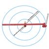 Metric & Inch Adjustable Drawing Circle Ruler,Aluminum Compass Scribe Center Finder,Woodworking Fixed-Point Circle Line Marking