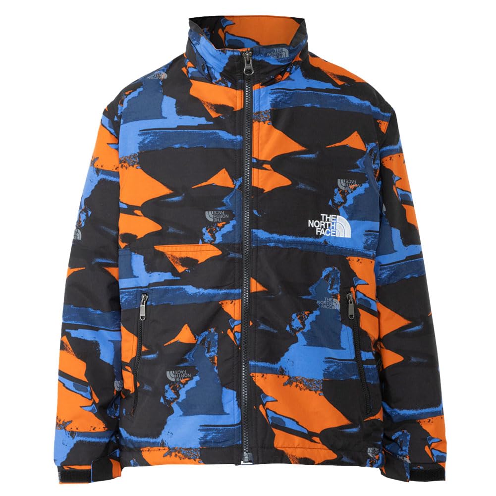 The North Face Novelty Compact Nomad Abstract Geology Size 110 Kids' Jacket, Unisex, Water-Repellent, Anti-Static, Cold-Weather Protection, Print,