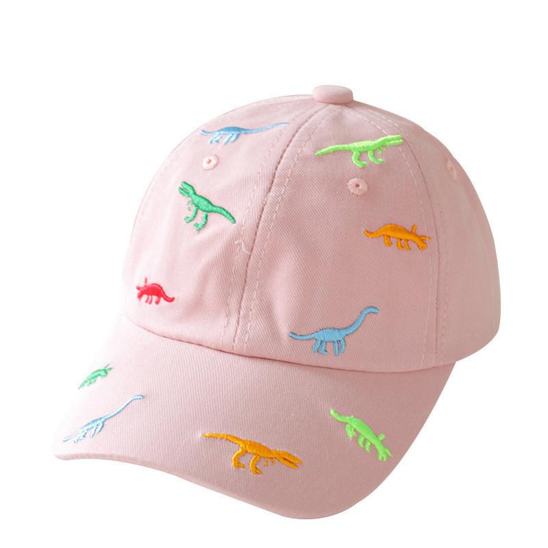 Colorful Dinosaur Cotton Baseball Cap For Boys And Girls Sun Protection Cap
