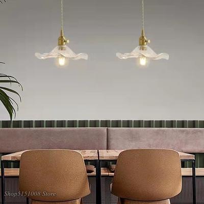Home Simple LED Pendant Light Fixtures Bedroom Living Room Bar Colorful Glass Copper Hanging Lamp Edison Ceiling Pendant Lamp