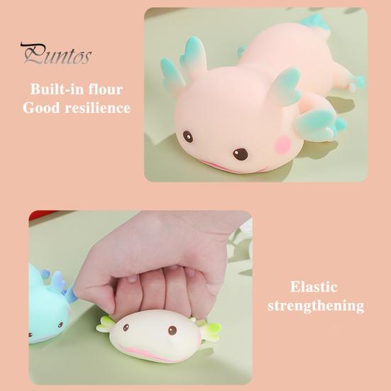 Cartoon Salamander Squeeze Toy Anxiety Stress Relief Salamandrid Pinch Sensory Toy Kids Teens Adults Soft Stress Ball Animal Fidget Toy
