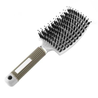 Strumento per lo styling dei capelli ricci bagnati, pettine per massaggio del cuoio capelluto, setole in nylon