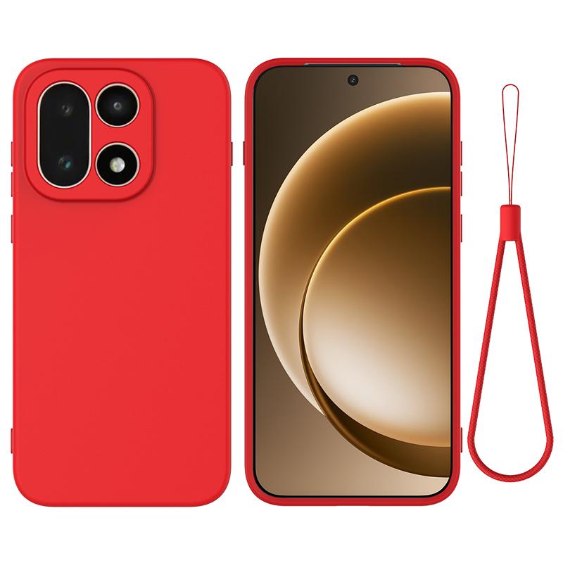 

For OnePlus 15 Case Soft Premium Liquid Silicone Strap Cover with Flocking inside for One Plus 15 OnePlus 15