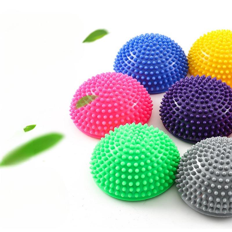 

Надувной массажный мяч из дуриана из ПВХ, массажный мяч с подошвой для йоги, балансирующий полукруглый мяч