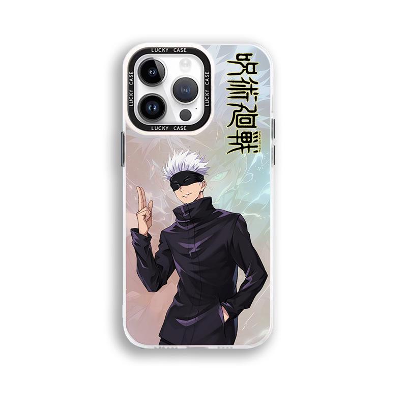 כיסוי טלפון אנימה Jujutsu Kaisen Gojo Satoru עבור Vivo V30/V30 Pro/S18 Pro - גימור מט