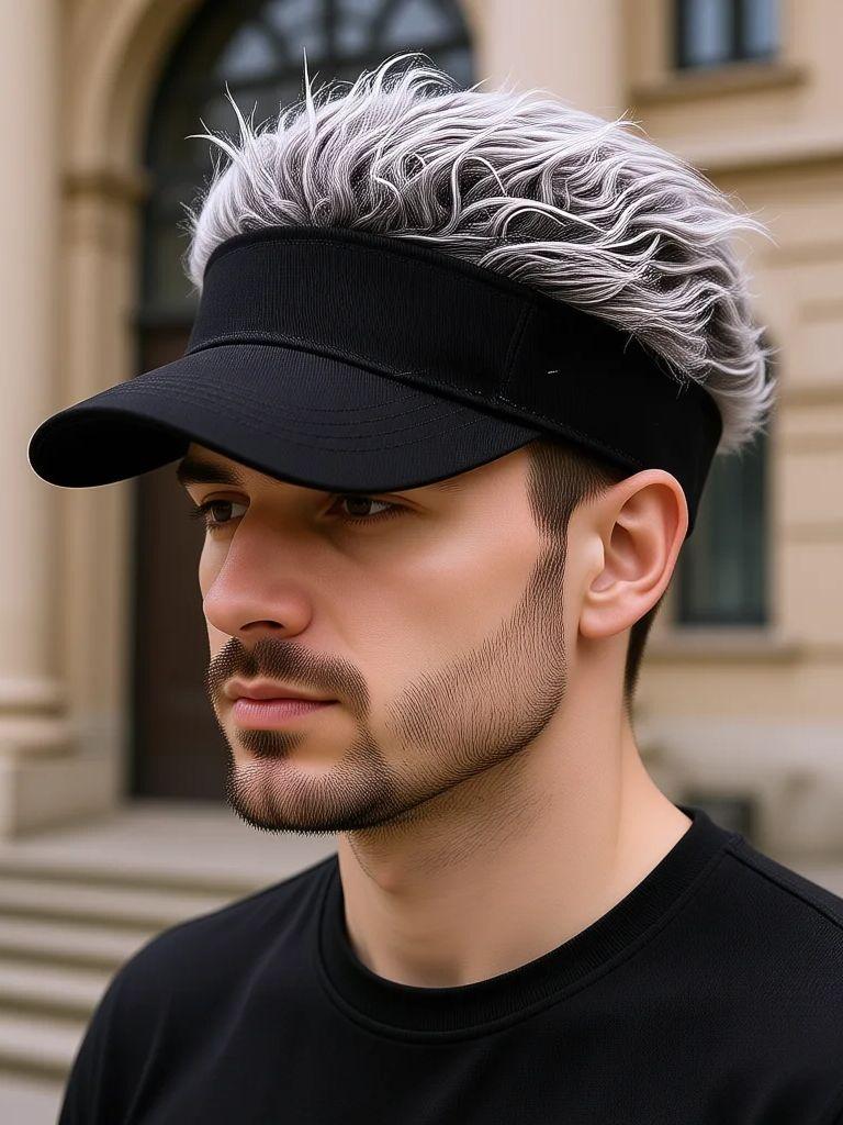 Modische Herren-Perückenmütze Hip-Hop-Mütze