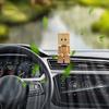 Shaking Wooden Man Figurine Leg-swinging Robot Figurine Cute Wood Man Small Ornaments Car Aromatherapy Wooden Figure Shaking Man
